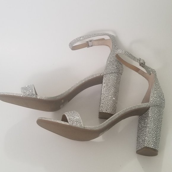 INC International Concept Lexini Two Piece Sparkle/ Glitter Sandals Size 9M - Picture 11 of 14